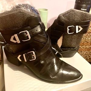 Backless booties. Sam Edelman
